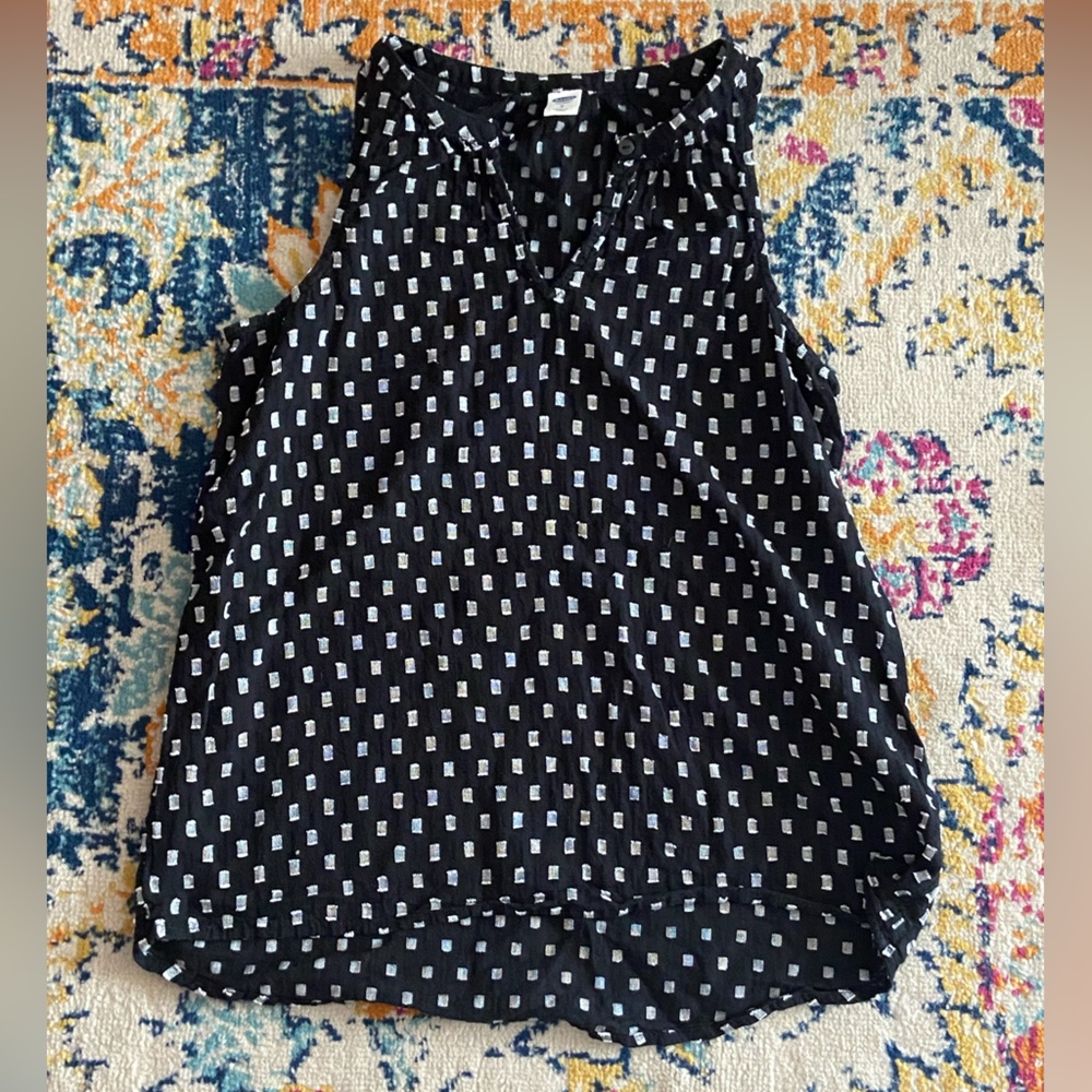 Black cotton tank